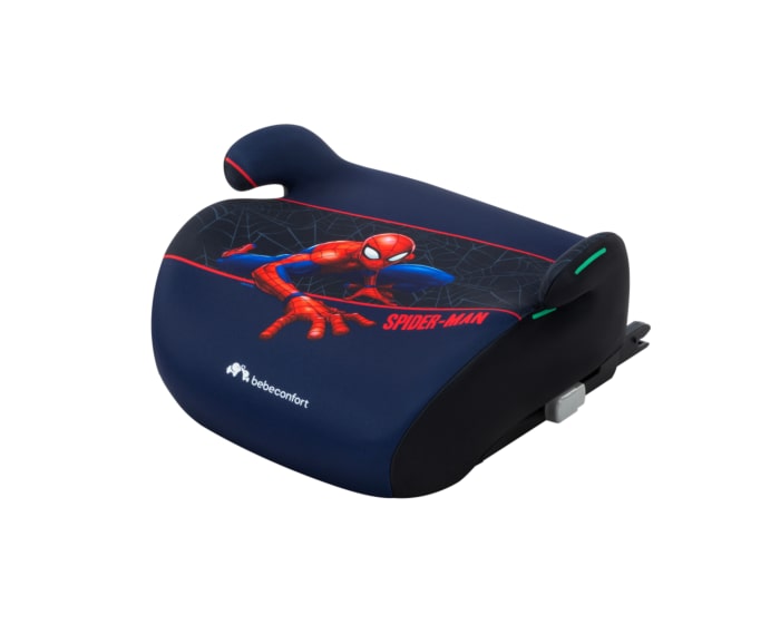 8104023020_2025_Bebeconfort_Disney_carseat_childbeltedbooster_MangaiFix_Darkblue_AuthenticSpiderman__3qrt