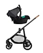 1136077210_2023_bebeconfort_stroller_1stagestroller_hazeLttrio_grey_tintedgray_carseatinaction_side